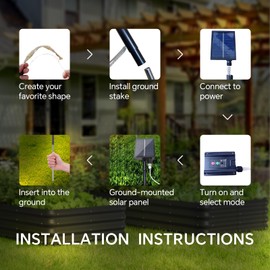 Lanthium 4 Pack Outdoor Solar Decorative Lights with 480 LEDs, Waterproof Solar Firework Lights with 8 Modes, Suitable for Outdoor, Garden, Yard, Pathway and Landscape Decoration