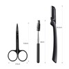 JIAMIAN 12pcs Eyebrow Trimming Kit Scissors Eyebrow Grooming Kit Professional