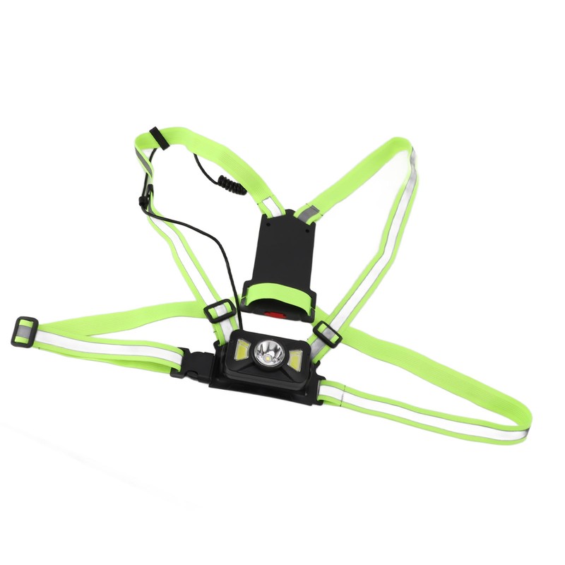 Outdoor Night Running Chest Lights Dual Light Sources IP55 Waterproof