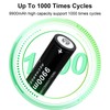 18650 Rechargeable Battery 3.7Volt Lithium Batteries 9900mAh Button Top 8