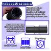 ZIMISI 1/2" Drive Impact Socket Set, 21mm x 22mm 6-Point