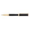 Sheaffer Intensity Engraved Matte Black Rollerball Pen with Chrome Cap
