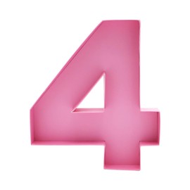 Dylcypheria 12inch Cardboard Number Fillable Food Tray Box for Charcuterie, Cupcake Arrangement,Birthday Anniversary (Pink 4)