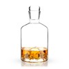 Viski Mountain, Lead-Free Crystal, Hand-Blown Decanter with Stopper, 24 Oz