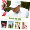 KOMBIUDA 4pcs Metal Golf Hat Clip Marker Portable Convenient Golfing