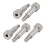sourcing map M6 de 304 Stainless Steel Hexagonal Shoulder Bolts