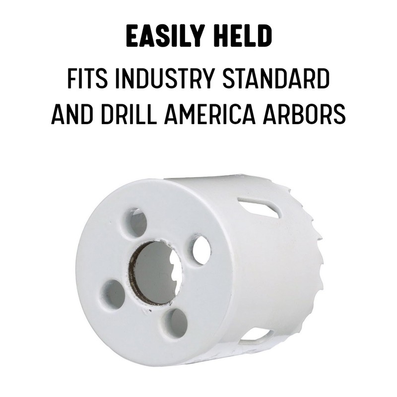 Drill America 8 Piece Electrician Bi-Metal Hole Saw Kit, Hole