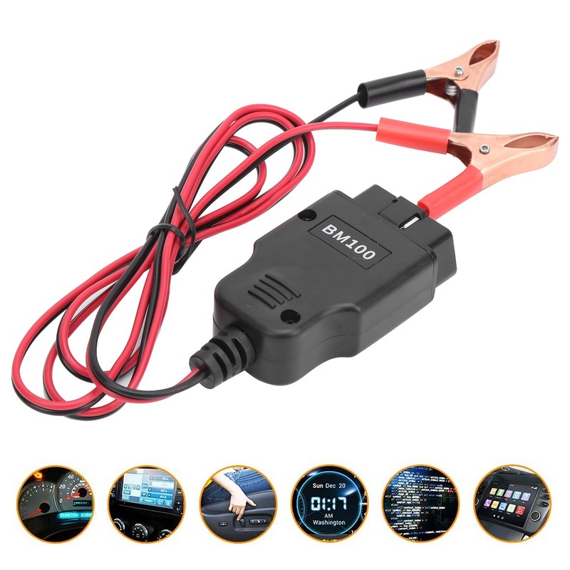 12V Car Battery Testing Tool OBD2 Memory Saver Cable Universal