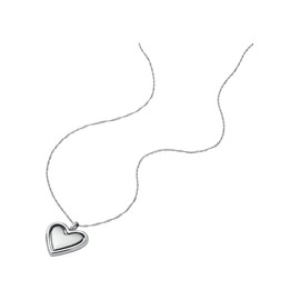 Fossil Women's Stainless Steel or Sterling Silver Necklace with Lobster Clasp, Stainless Steel, No Gemstone