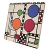 Frank Lloyd Wright Coonley Playhouse Window 8" Square Stone Trivet