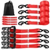 Heavy Duty Ratchet Straps for Trucks 4 PK 4400 LB
