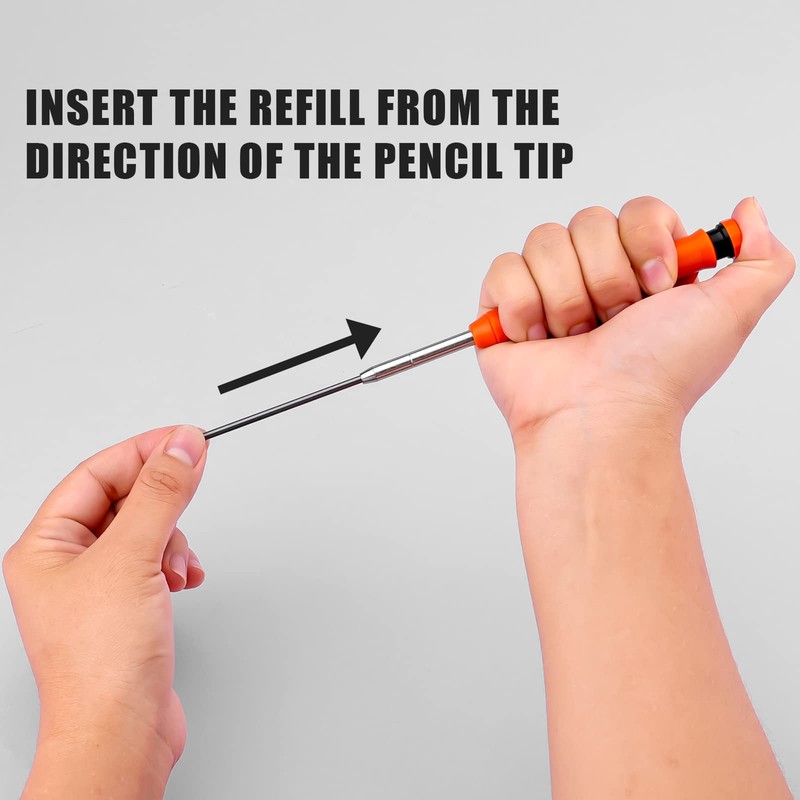 KINBOM 18pcs 2.8mm Carpenter Pencil Refills, Solid Carpenter Pencil Refills