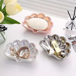 Stand Soap Soap Box Soap Carton Bathroom Container Soap Holder Tray Holder Accessories supplies silver