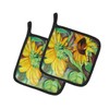 Caroline's Treasures JMK1267PTHD Sunflowers Pair of Pot Holders Kitchen Heat