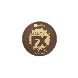 Smiffy's 39184 Make-Up FX, Aqua Face And Body Paint – Dark Brown