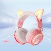 Cat Ear Gaming Headset RGB Light Bluetooth Wireless Headphones with