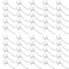 Youery 50 Pack Pegboard Hooks,Pegboard Wall Slat Clips for Retail