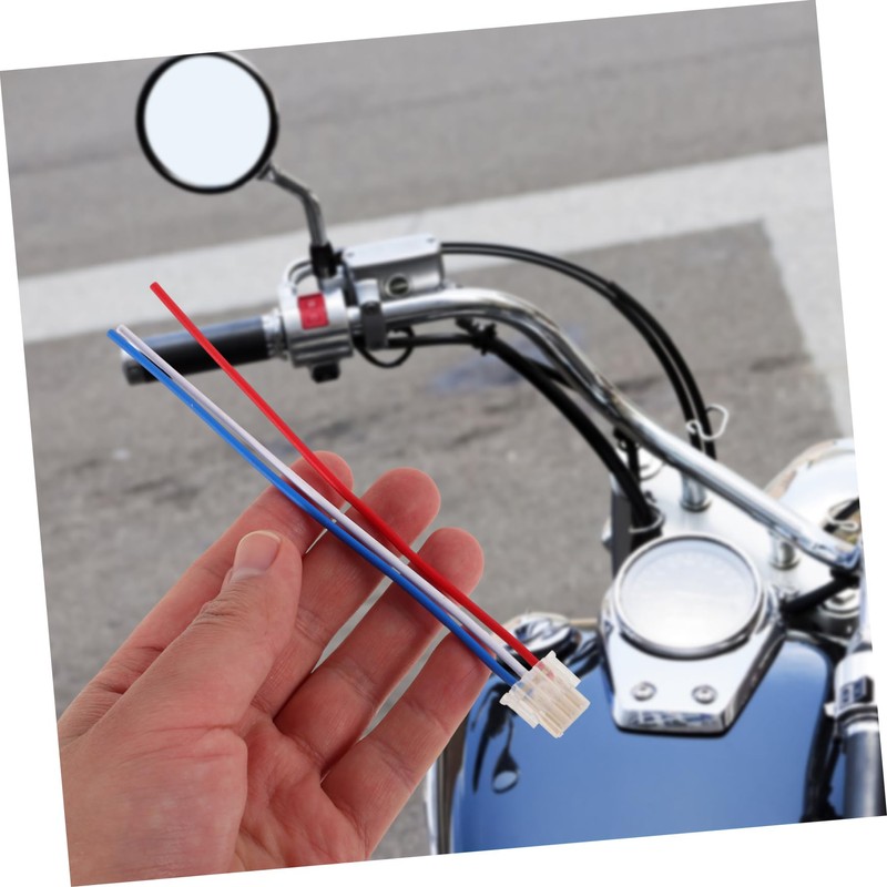 iplusmile 4pcs Motorcycle Light Control Wiring Harness Kit Copper Plastic