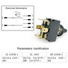 HY29D Toggle Switch 6-Pin 125/277V 20/15A ON-Off-ON with Silicone Protective