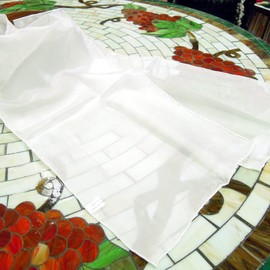 Dharma Trading Blank Silk Scarves for Dyeing (15'' x 60''), White