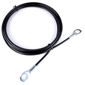 Fitness Pulley Cable,Replacement Cable Machine Accessories,Cable Pulley Attachments for Gym -Thick 5mm(0.2inch) Heavy Duty Steel Wire Rope for Home Gym Cable Pulley Machine (Type-A, 118 inches)