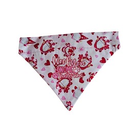 Woof You Gnome Matter What Over the Collar Dog Bandana That Slips onto Their Existing Collar Size (Small)