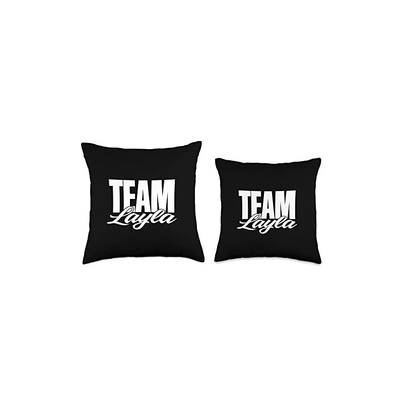Team Layla Name, Cheer for Layla Support Throw Pillow