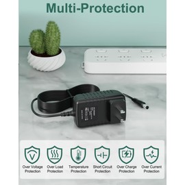 TXLYDYH 15V AC/DC Adapter Compatible with DBPower DJS60 AP0384 DJS10 DJS20 DJS30 DJS50 DB Power DJS 10 20 30 50 60 400A 500A 600A 800A Peak Amp 12V Battery Car Jump Starter DC15V 1A Supply Charger