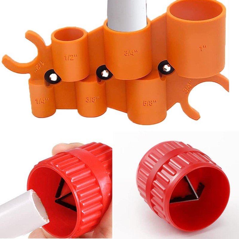 1/4'' - 1'' Depth Gauge and Pipe Deburring Tool Kit,