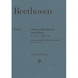 Quintett Es-Dur Op 16. Oboe, Klarinette, Horn, Fagott, Klavier: Besetzung: Kammermusik mit Blasinstrumenten (G. Henle Urtext-Ausgabe)