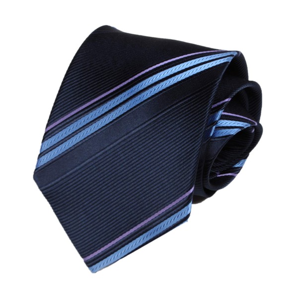Corbata moderna para hombre, diseño de rayas, formal, para colegio,