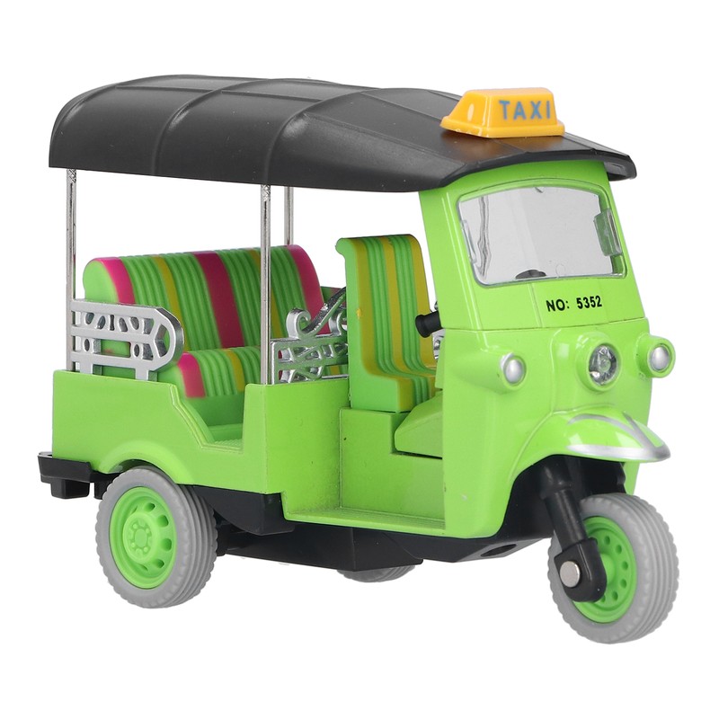 Pull Back Thai Tricycle Simulation Alloy Tuk Tuk Car Model