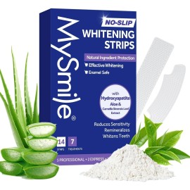 MySmile Teeth Whitening Strips 7 Treatments Kit, 14 Count (Pack of 1)