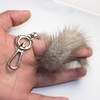 ZhichunLee Real Luxurious Mink Marten Leather Fur Hair Key Chain