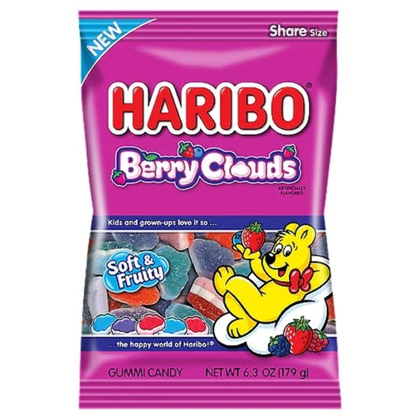Haribo HARIBO NEW Berry Cloud Gummi Candy, 4.1 Ounce (Pack