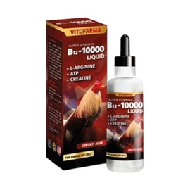 VITOFARMA B-12 10000 Oral Liquid Supplements Roosters, Chickens, Poultry Vitamins Natural Product - 60 ml Health Support for Roosters