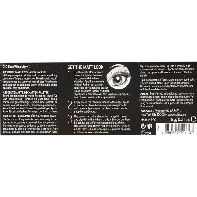 Catrice Eyeshadow Palette Absolute Matt Eyeshadow Palette Eyes Wide Matt