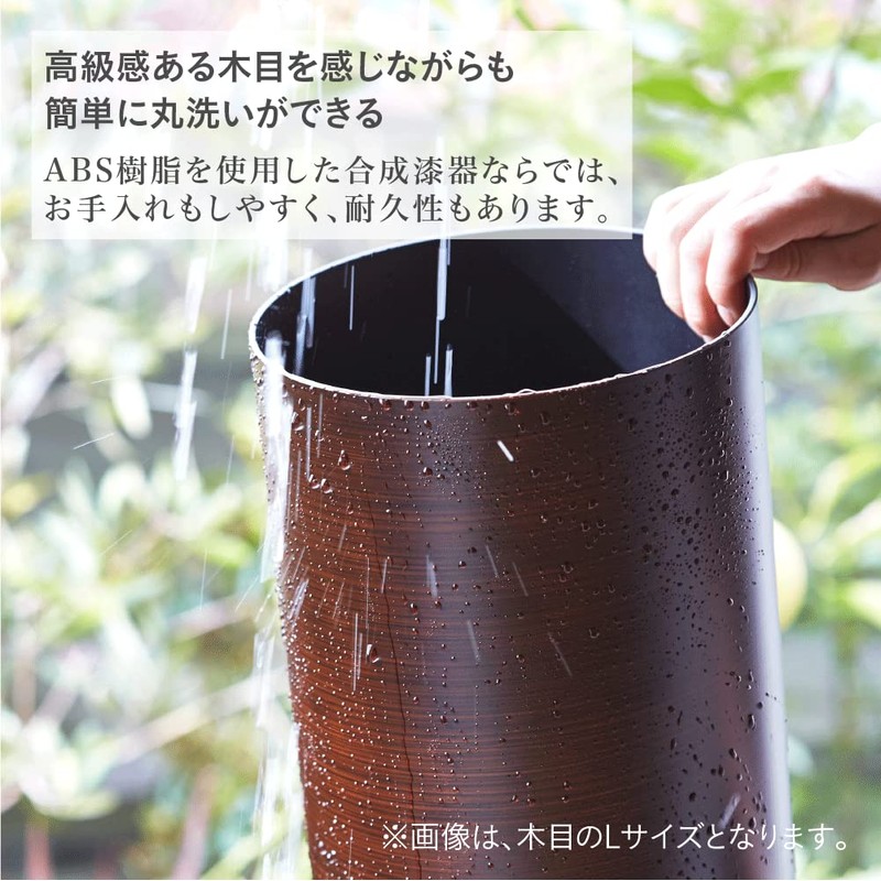 FUJIEI DS-02 Tasper Trash Bin, L 2.8 gal (6.8 L),