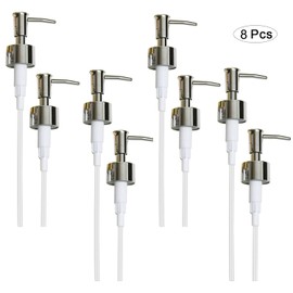 Bhina 8 Pieces Soap Pump, Soap Replacement Pump, Liquid Soap Pump Head, Suitable Pump Dispenser, Lotion Pump Parts, Used in Homes, Hotels, Kitchens, Bathrooms