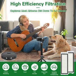 Accessories for Roborock Q Revo S/Q Revo MaxV/Q Revo Pro Replacement Parts – [22Pack] Includes Rubber Brushes, 6 Side Brushes, 4 Mop Pads, 4 HEPA Filters, 4 Dust Bags – Not for Q Revo