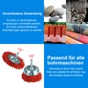 SALI 9 Pack Nylon Filament Abrasive Wire Brush Wheel &