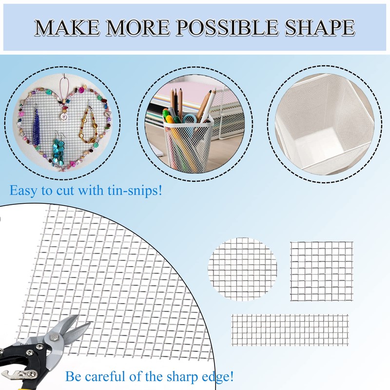 Valchoose 2 Pack 304 Professional Wire Mesh Panels, 310mm×610mm Aperture