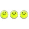 Three 8mm Diameter Disc Bubble Spirit Level Round Circle Circular