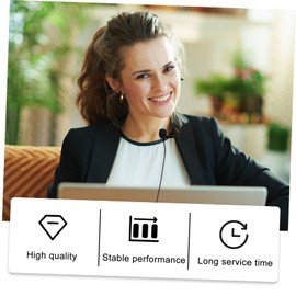 TOPPERFUN 1 Set Lavalier Condenser Microphone Lavalier Microphone USB Collar Microphone Mini Microphone Recording Microphone Lavalier Microphone Radio Sound Card Alloy