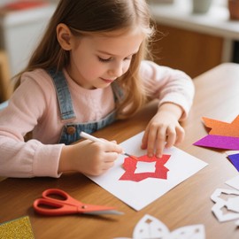 20 Colors 50 Sheets Glitter Cardstock,Cardstock Paper,Premium Sparkly Cricut Cardstocks,A5 Glitter Paper for Arts Crafts,Card Making, Scrapbook Supplies for DIY Project