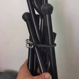 4Pcs Bungee Cords,Heavy Duty Elasticated Cords for Bikes,Luggage,Camping Tents and Roof Racks(Black 30cm)