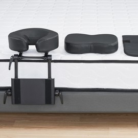 MASTER HEALTH PRODUCT Massage Portable Face Down Massage Kit for Desk and Table Top, Office Sleeping Nap Rest Facial Pillow, face Down Therapy After Eye Surgery (Black)