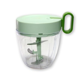 暮らしの彩り チョッパー フードプロセッサー 900ml 手動 時短 みじん切り 簡単 便利 時短 電気不要 グリーン