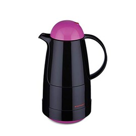 ROTPUNKT 210 Christine Insulated Jug, 1.0 L, Two-Function Screw Cap, BPA-Free, Healthy Drinking, Made in Germany, Warm and Cold, Black/Electric Bottle Pop