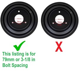 RedCap 16x8-7 Tubeless Tire with Wheel Rim Assembly Front Rear Wheel, 7 x 5" 3 Bolt Rim Spacing 79mm Compatible for Taotao Kandi Redcat Sunl Kazuma 70cc 110cc 125cc Off-Road UTV ATV Go-Karts - (Right)